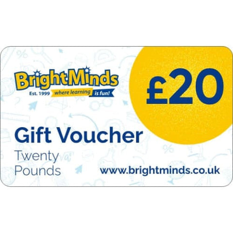 Image of E-Gift Voucher Brightminds UK (£10 £20 £25 £30 and £50 denominations) - BrightMinds