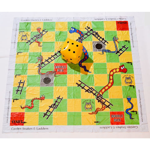 Image of Giant Snakes & Ladders Set 3m x - Traditional Garden Games