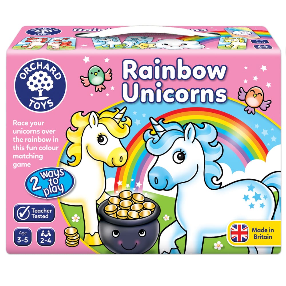 Orchard Toys Rainbow Unicorns Colour Game - 5011863000200