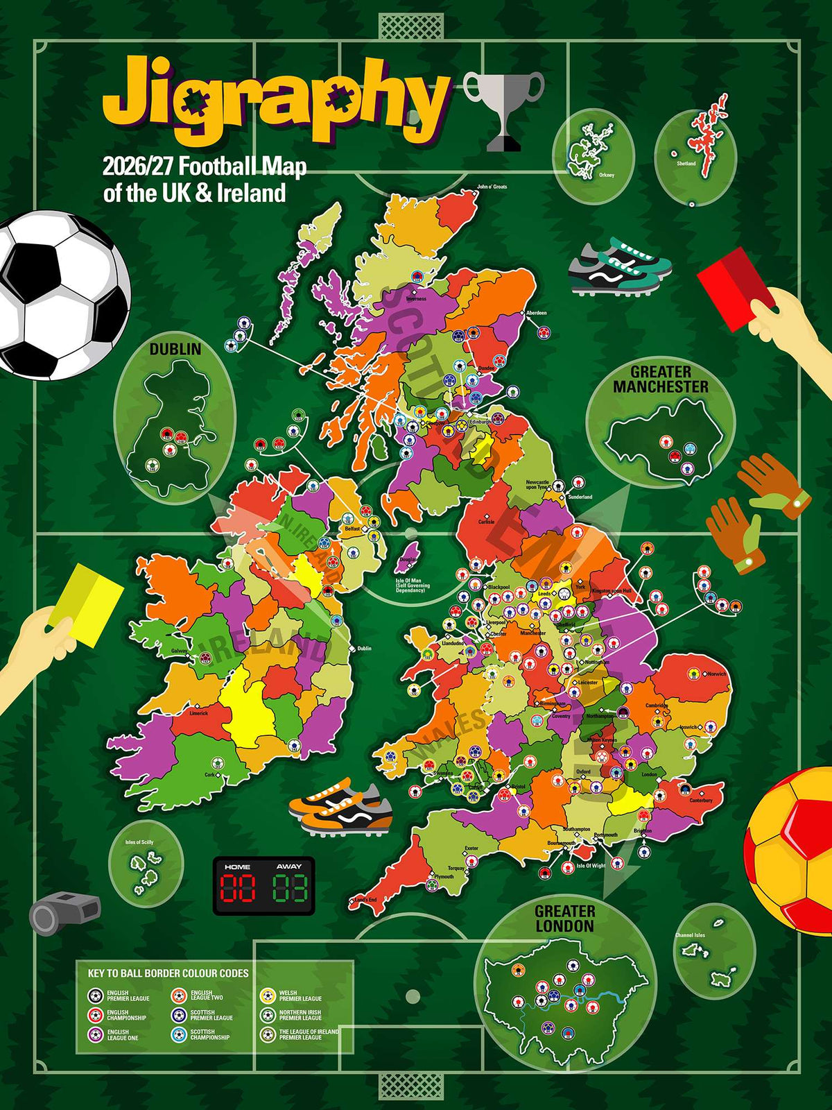 Jigraphy Jigsaw Football UK & Ireland