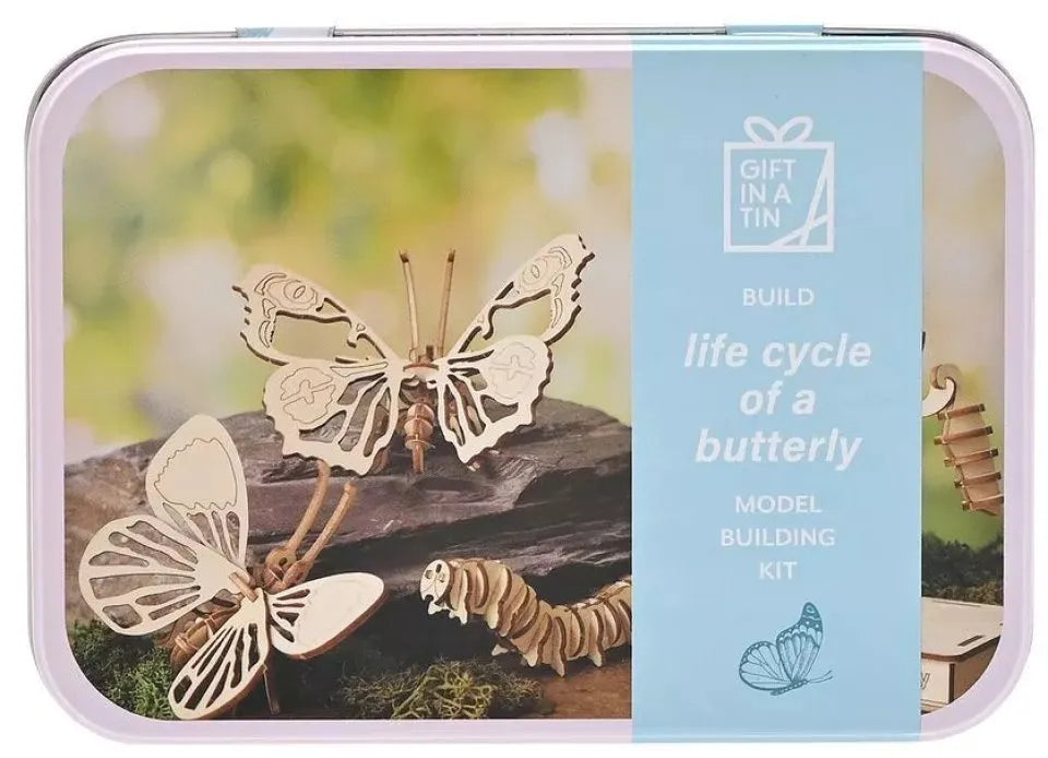 Life Cycle of a Butterfly Gift in a Tin