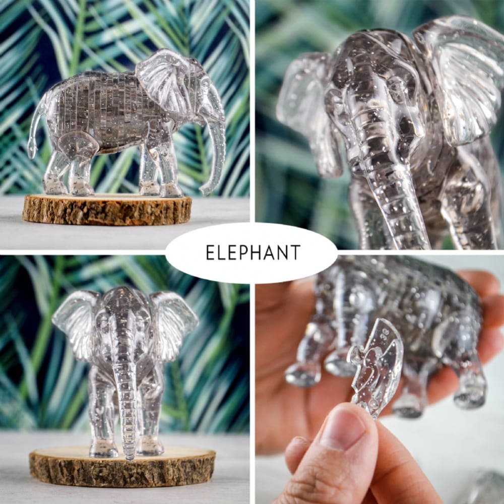 3D Crystal Puzzles Elephant - Tobar 23332309788