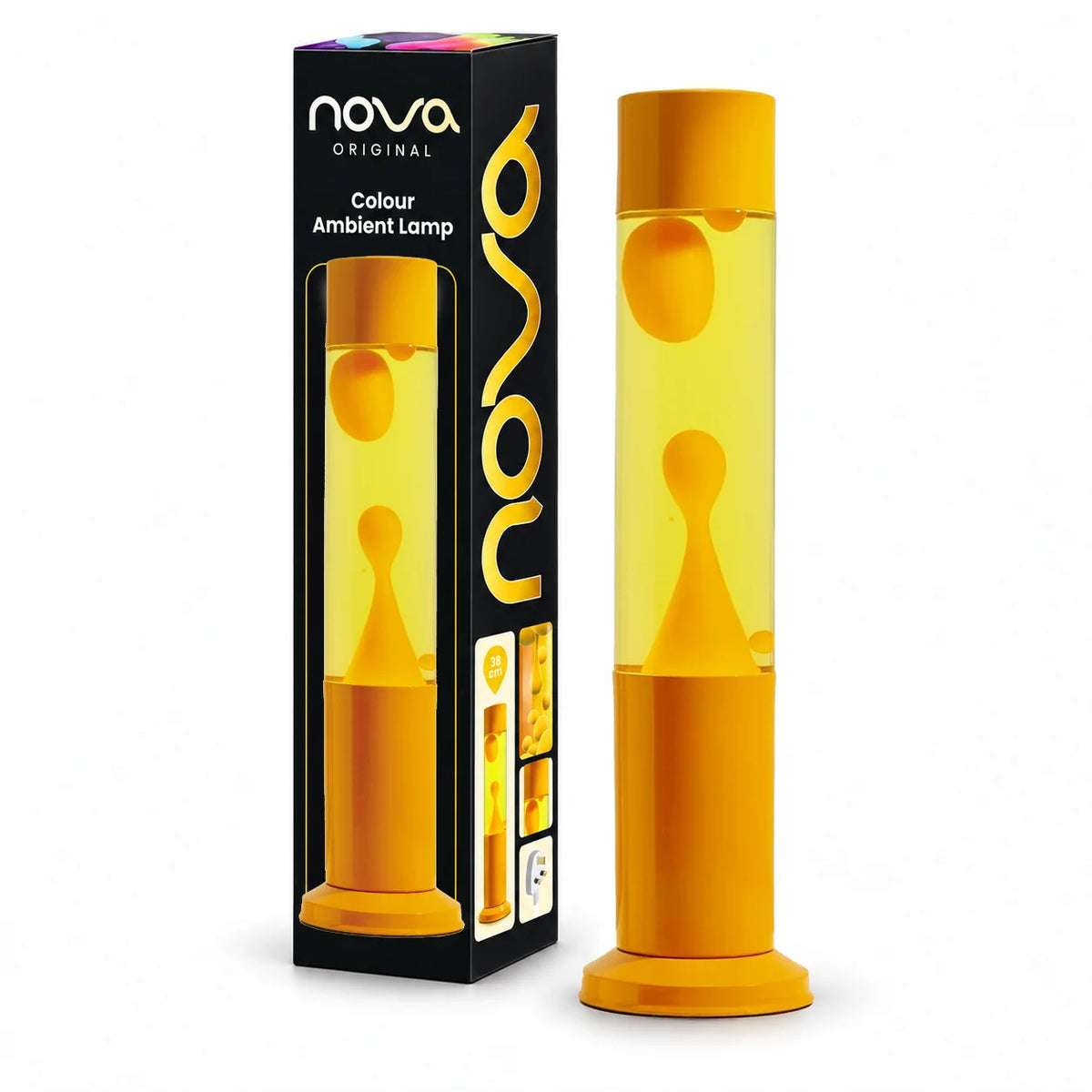 Nova Colour Lava Lamp Yellow