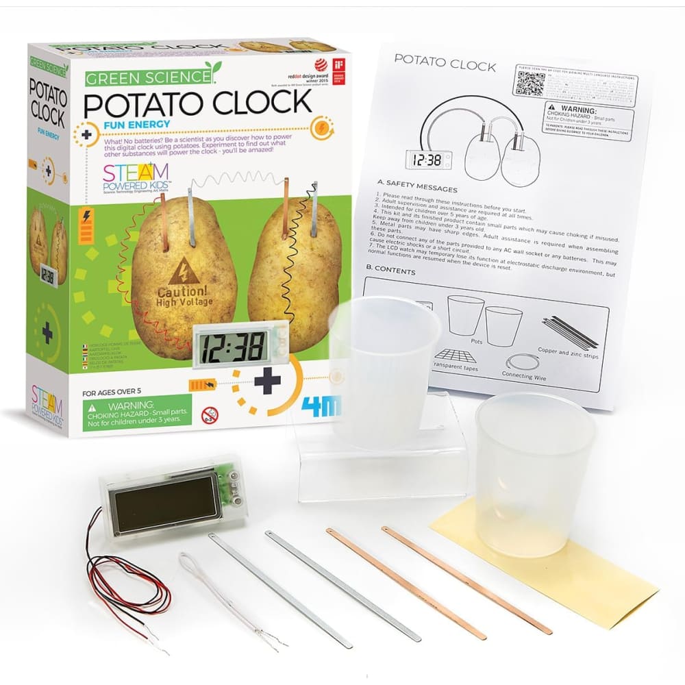 4M Great Gizmo Potato Clock - Gizmos 4893156032751