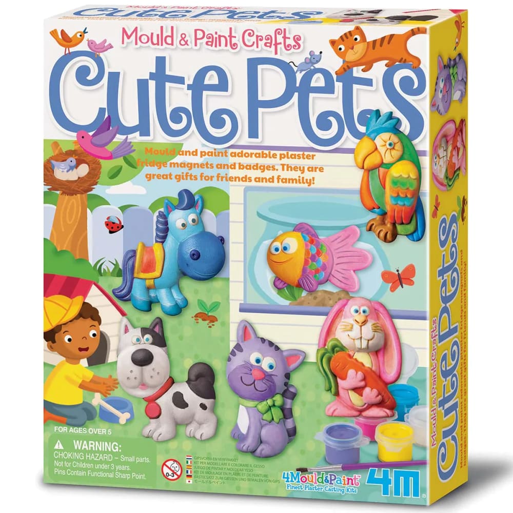 4M Mould & Paint Cute Pets - Great Gizmos 4893156035394