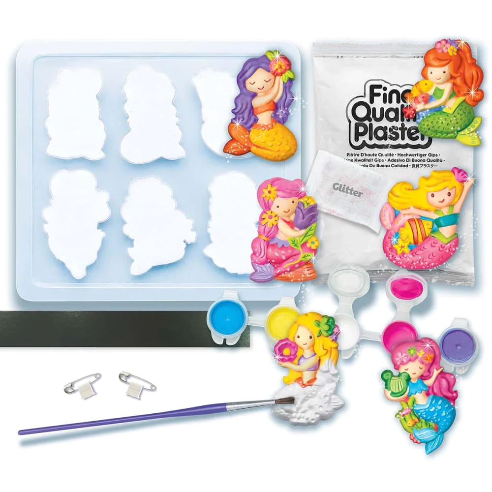 4M Mould & Paint Glitter Mermaid - Great Gizmos 4893156035264