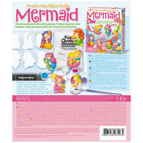 Image of 4M Mould & Paint Glitter Mermaid - Great Gizmos 4893156035264