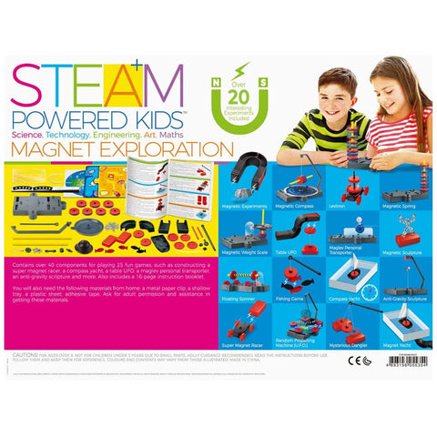 Image of 4M STEAM Powered Kids Magnet Exploration - Great Gizmos 4893156055354