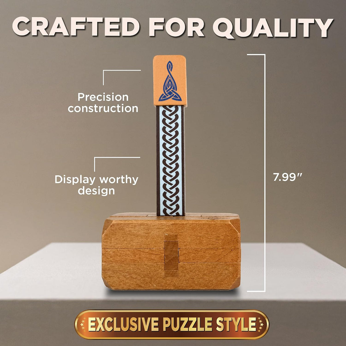 True Genius Thor's Hammer Puzzle