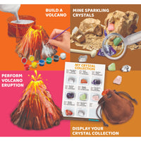 Mega Earth Science | 4-in-1 Scientific Experiment Kit for Kids