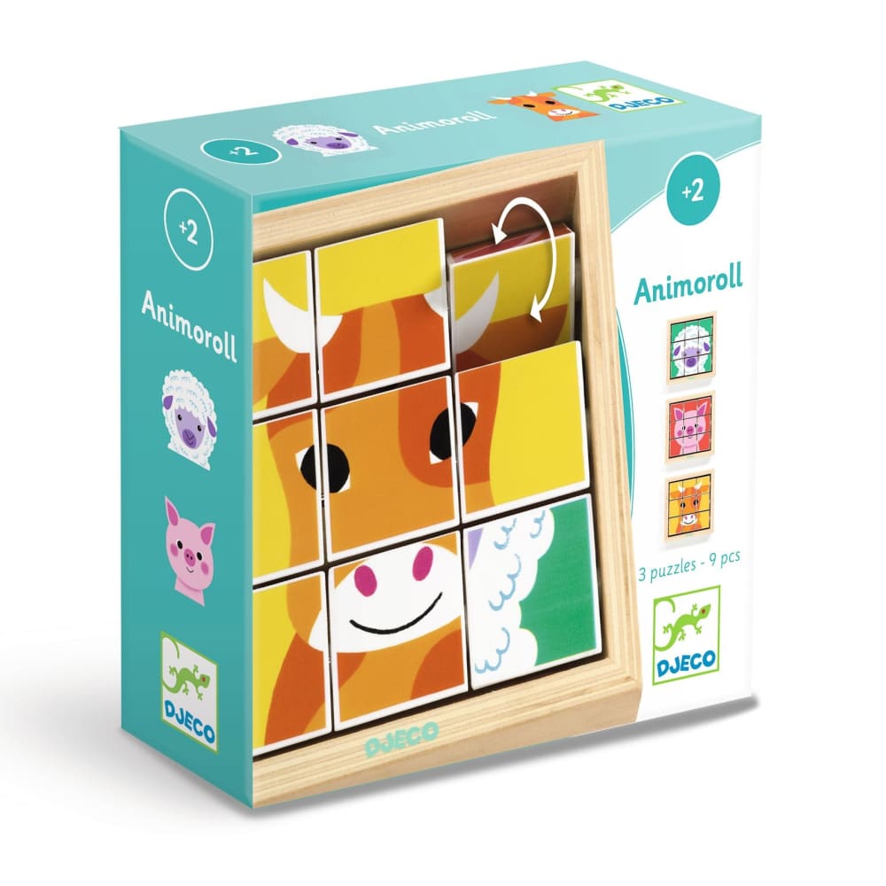 Animoroll Block Cube Puzzle - Djeco