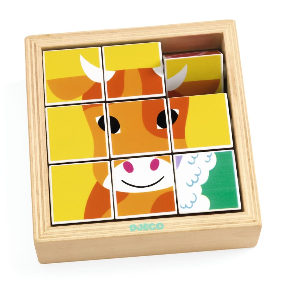 Animoroll Block Cube Puzzle - Djeco