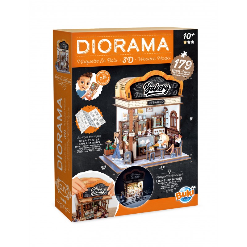 Bakery diorama Wooden Build Kit