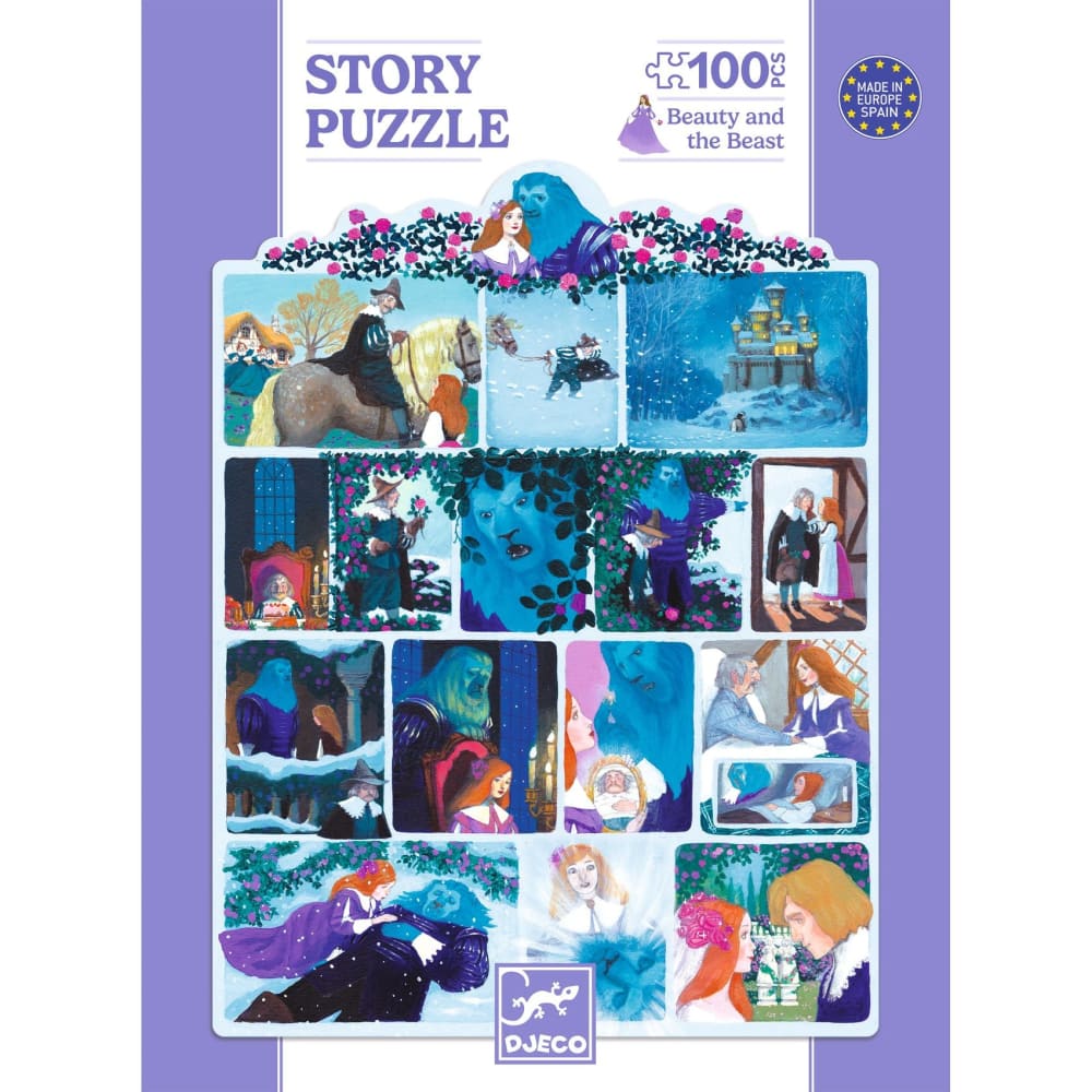 Beauty and the Beast Puzzle - 100 pcs - Djeco