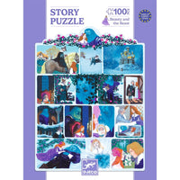 Beauty and the Beast Puzzle - 100 pcs - Djeco
