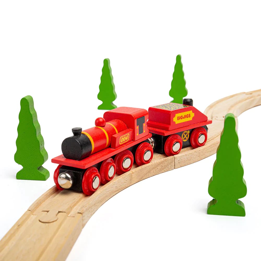 Bigjigs Big Red Engine (BJT418) - Rail 691621094181
