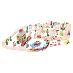 Wooden Train Sets - Play and Learn