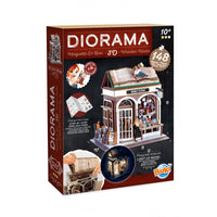 Bookshop diorama Wooden Build Kit