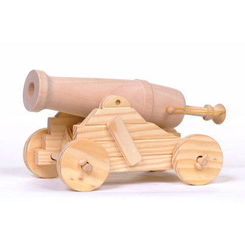 Image of Build a Wooden Firing Canon Kit - Fiesta Crafts