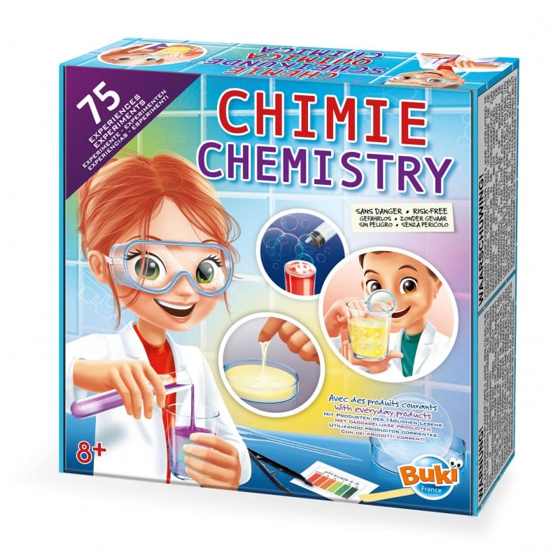 Buki Chemistry Set with 75 Experiments - Halilit