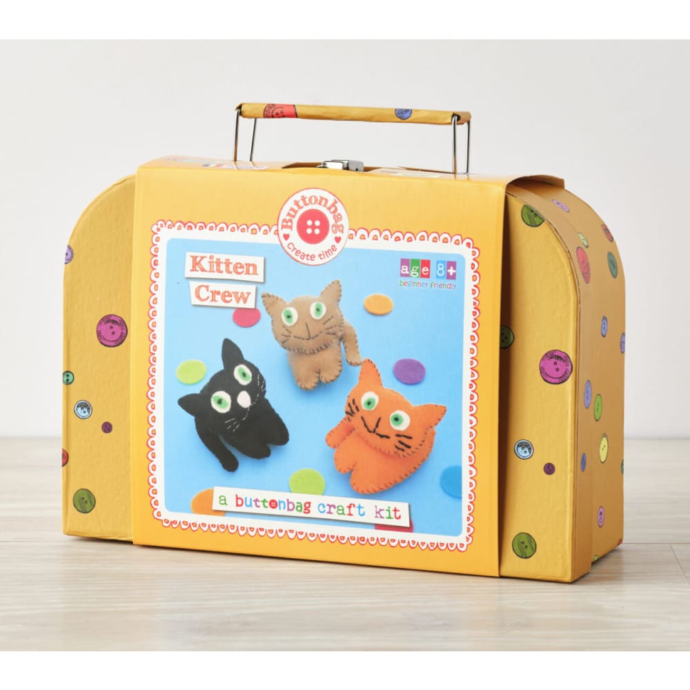 ButtonBag Kitten Crew Sewing Kit - Fiesta Crafts
