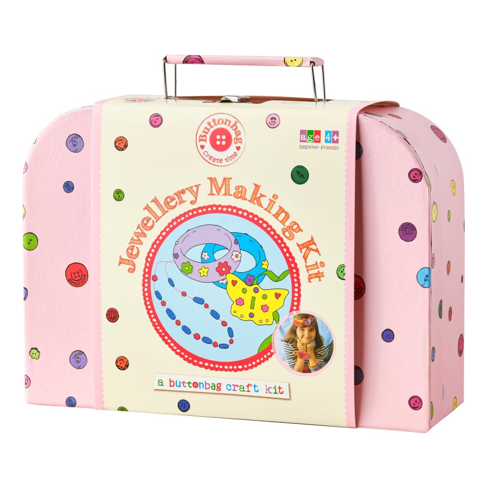Children's Jewellery Making Suitcase Kit, Buttonbag main image 1