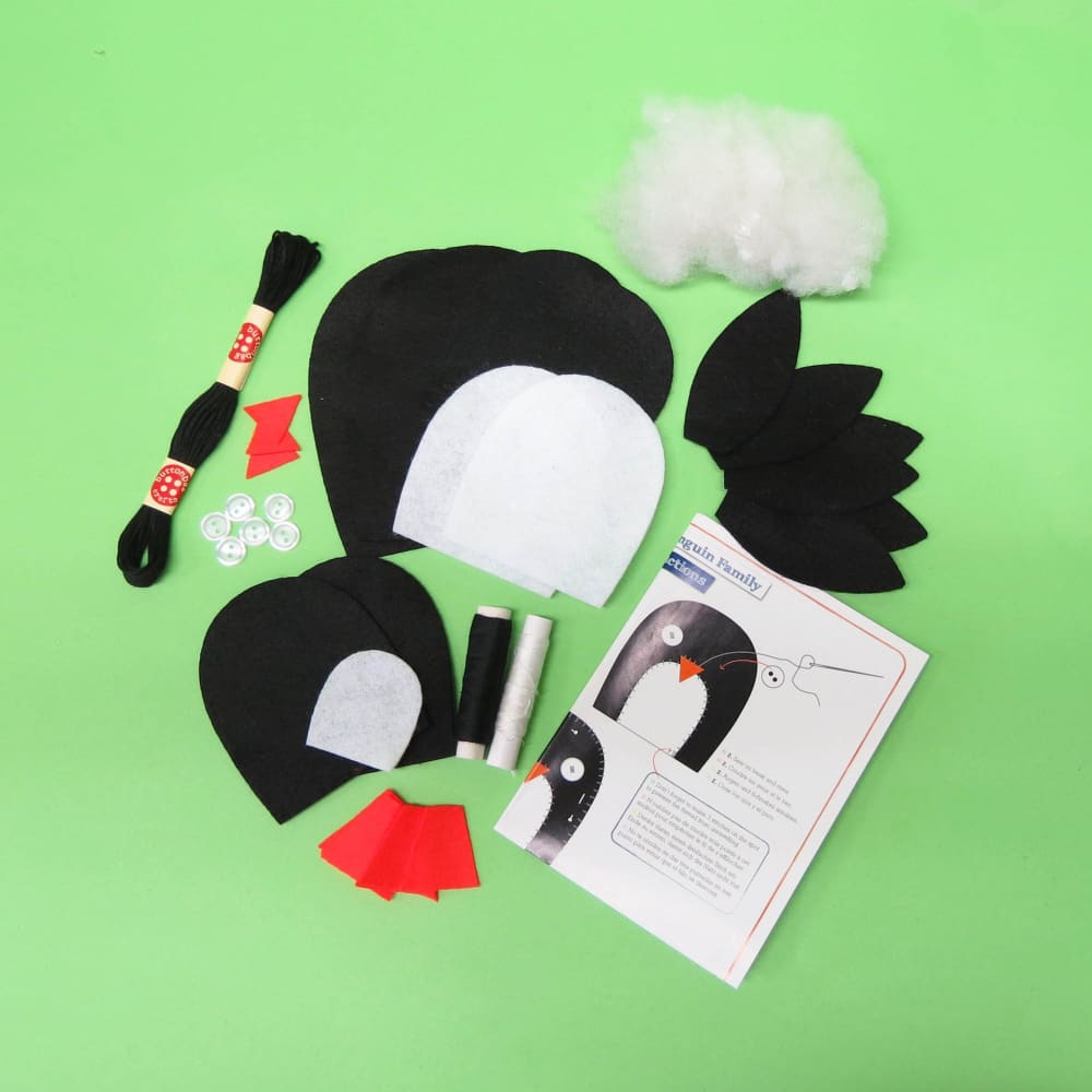 ButtonBag Penguin Family Sewing Kit - Fiesta Crafts