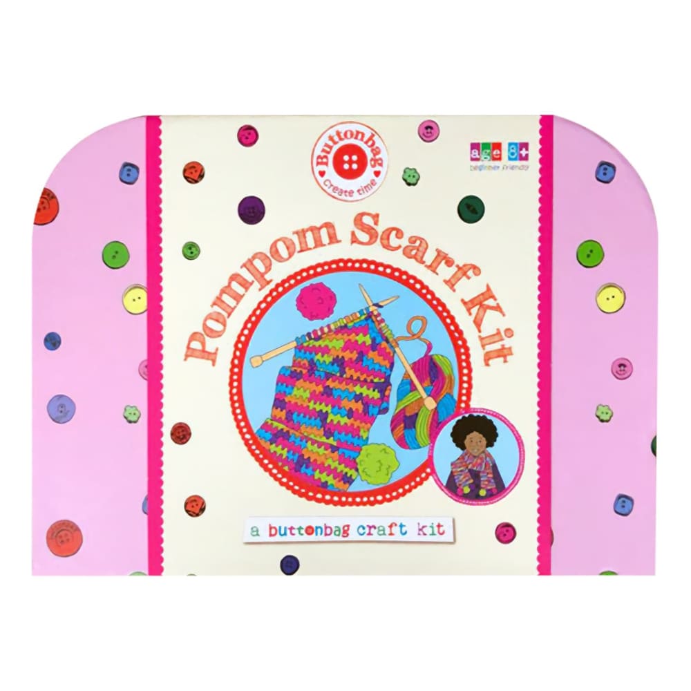 ButtonBag Pom Scarf Making Kit - Fiesta Crafts
