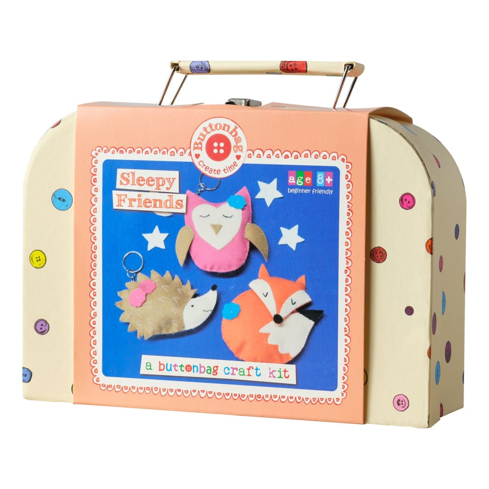 ButtonBag Sleepy Friends Animal Making Kit - Fiesta Crafts