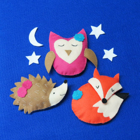 Image of ButtonBag Sleepy Friends Animal Making Kit - Fiesta Crafts