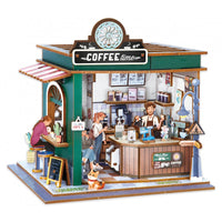 Café diorama Wooden Build Kit