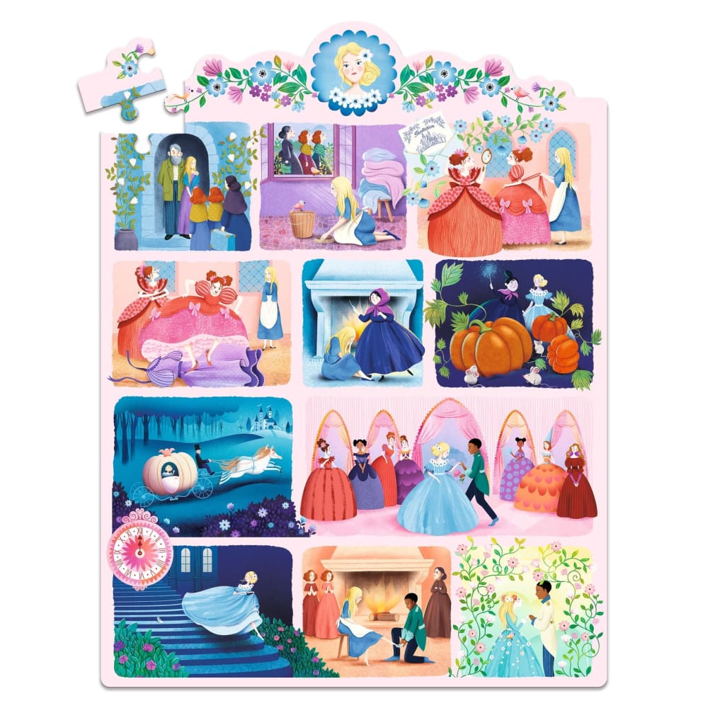 Cinderella Story Puzzle - 54 pcs - Djeco