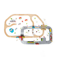 City Road and Railway Set - Bigjigs Rail 691621090329