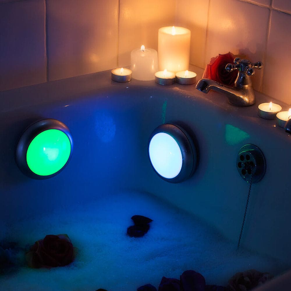 Colour Changing Suction or Floating Waterproof Lights Set of 2 - Addcore