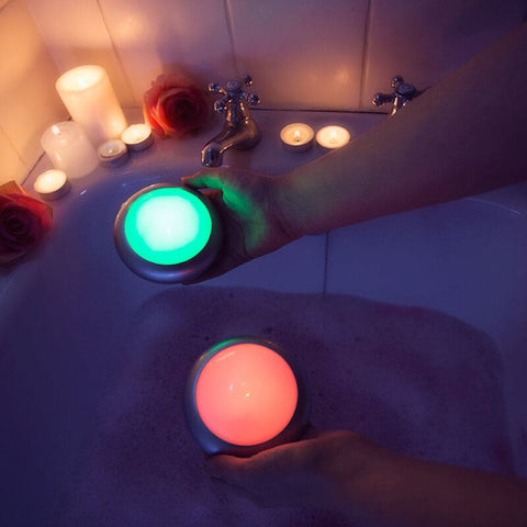 Image of Colour Changing Suction or Floating Waterproof Lights Set of 2 - Addcore