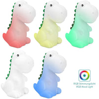 Dinosaur Re-chargeable Colour Changing Night Light - Addcore