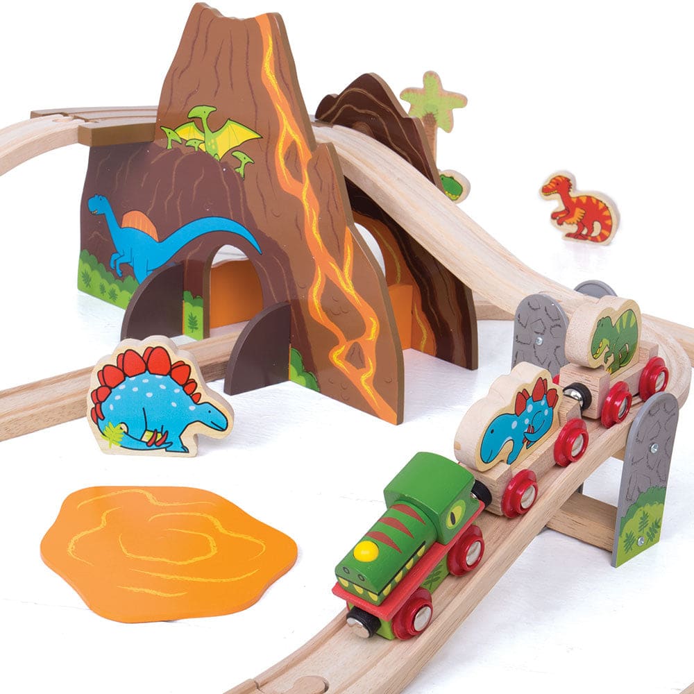 Dinosaur Train Set - Bigjigs Rail 691621090350