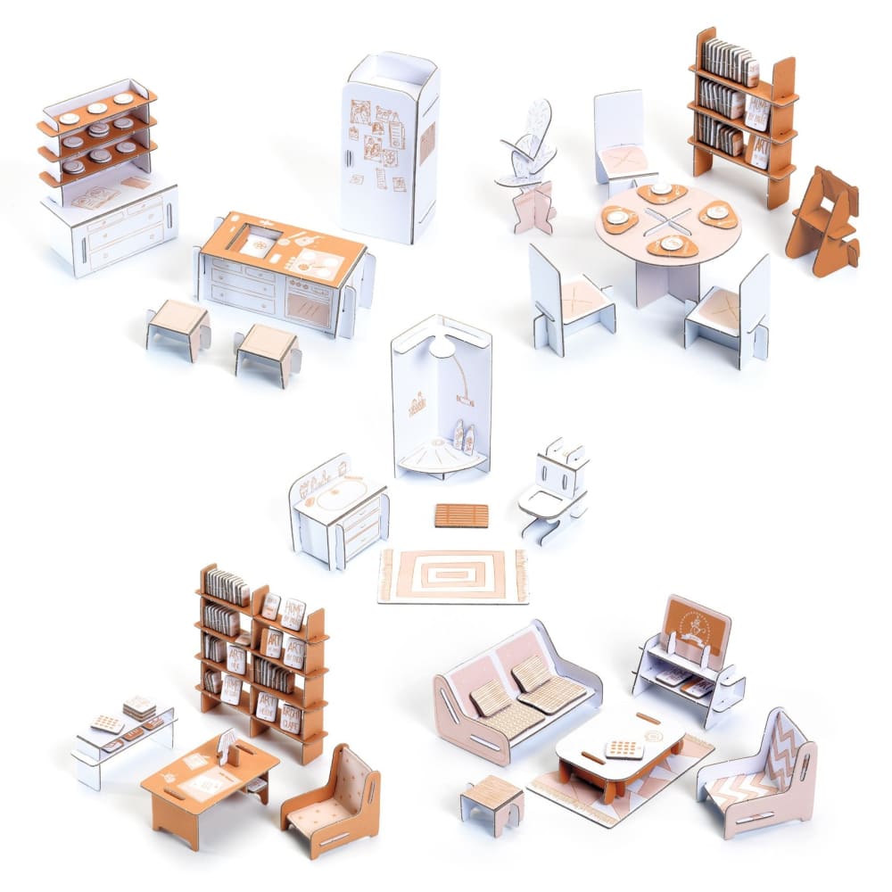 DIY Dolls House Colour,Assemble & Play - Djeco