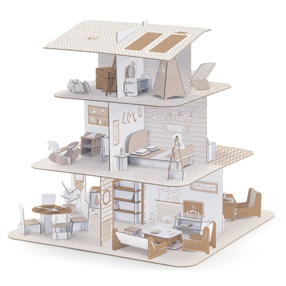 DIY Dolls House Colour,Assemble & Play - Djeco