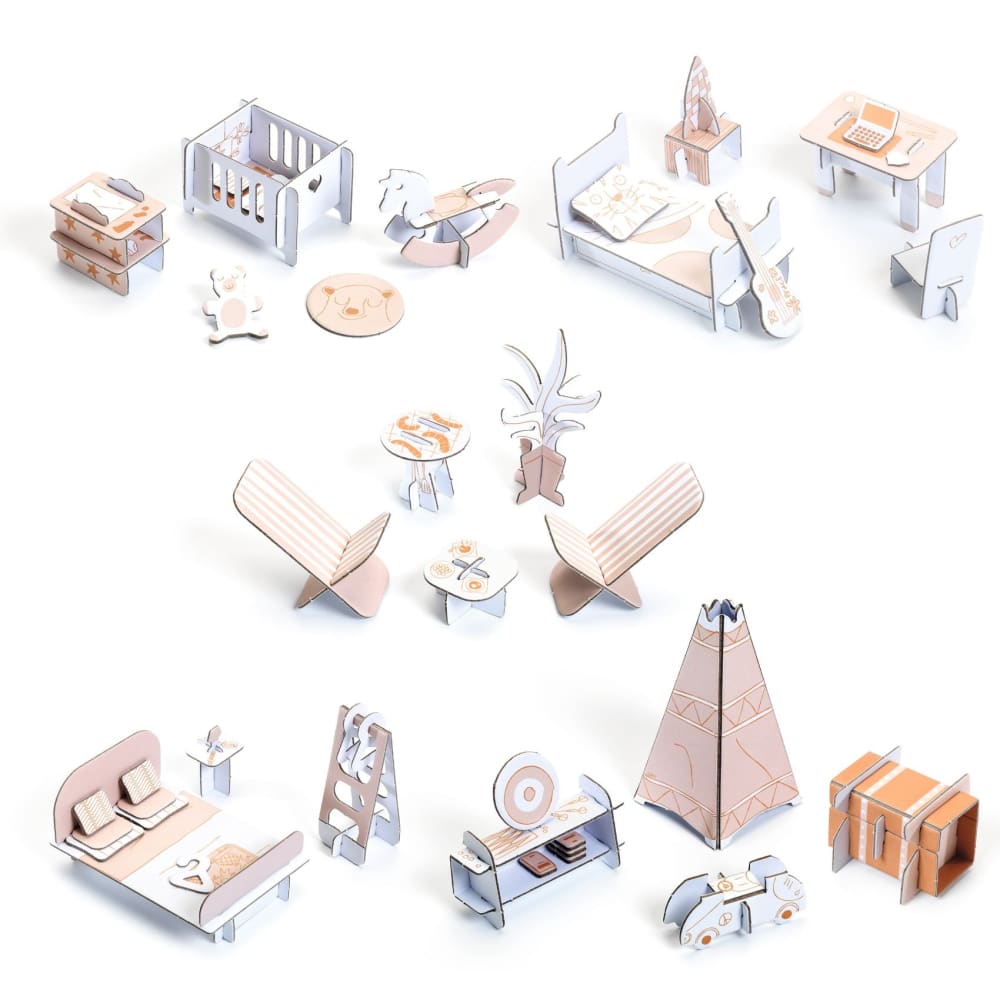 DIY Dolls House Colour,Assemble & Play - Djeco