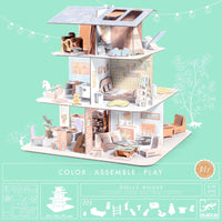 DIY Dolls House Colour,Assemble & Play - Djeco