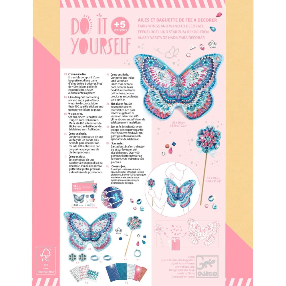 DIY Fairy Wings & Wand - Djeco