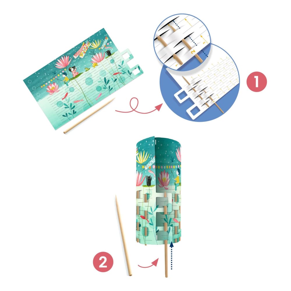 DIY Fireflies Paper Lanterns Set of 2 - Djeco