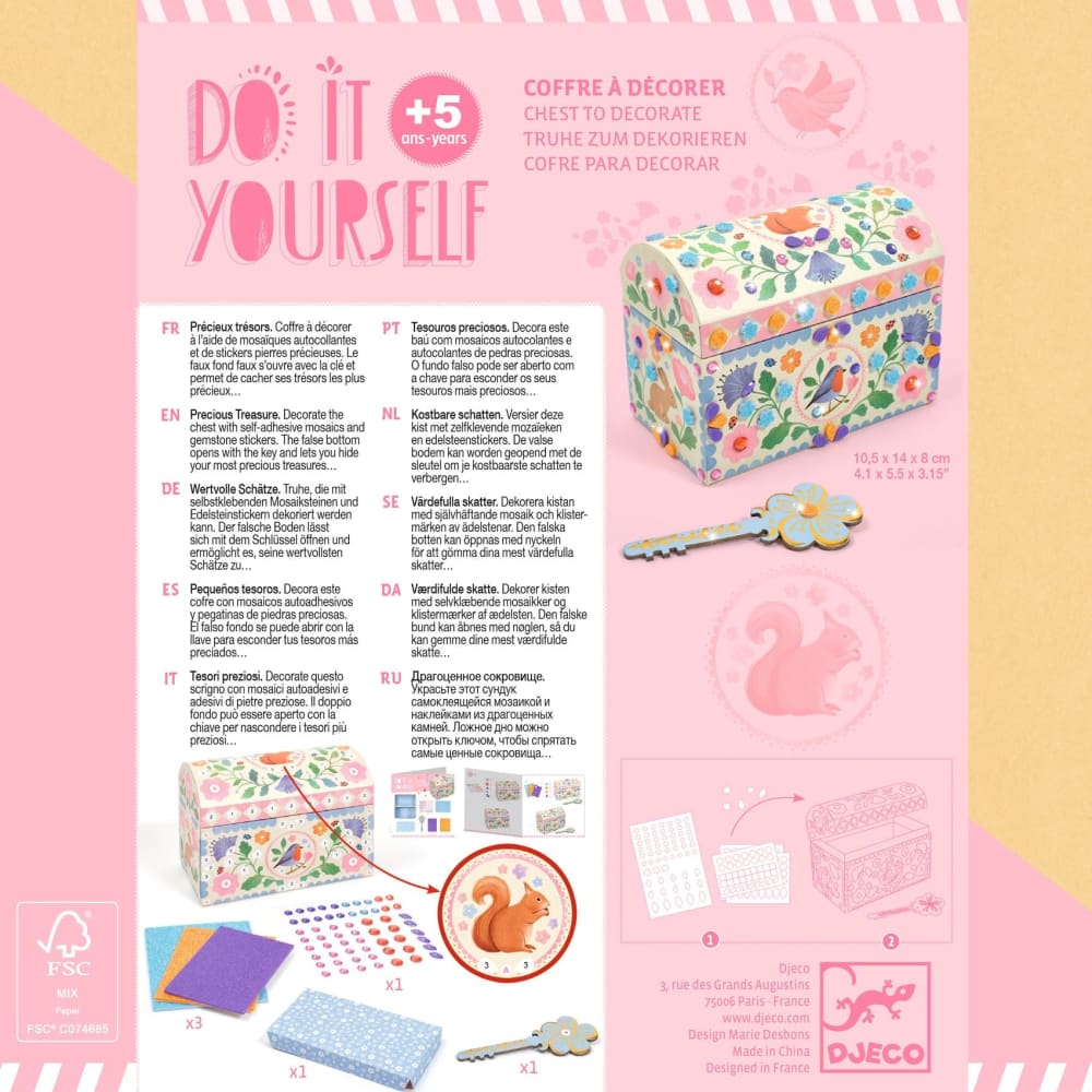 DIY Precious Treasure Chest - Djeco