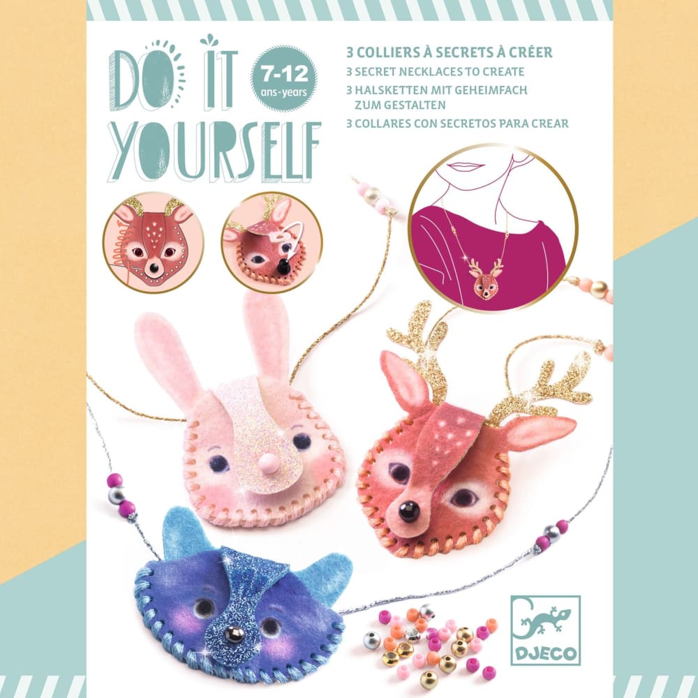 DIY Secret Necklaces Set of 3 - Djeco