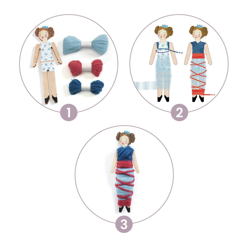 DIY Set of 5 Worry Dolls - dec