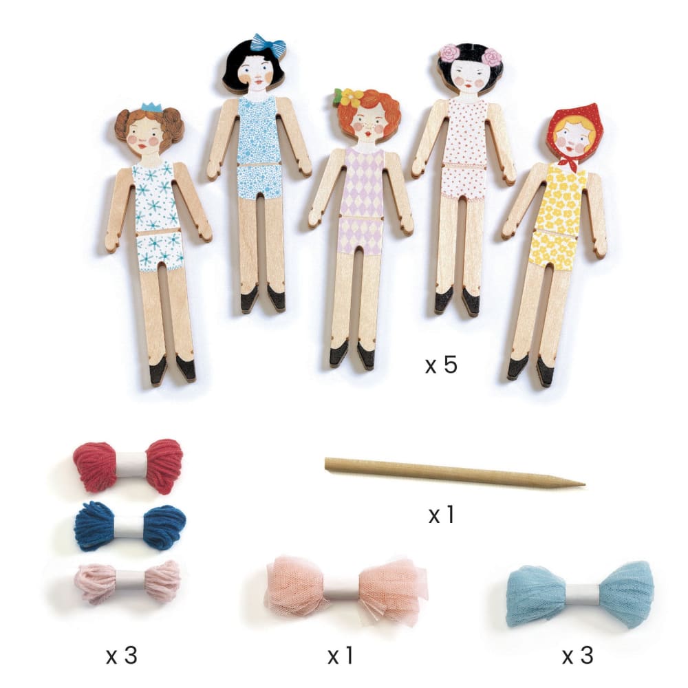 DIY Set of 5 Worry Dolls - dec