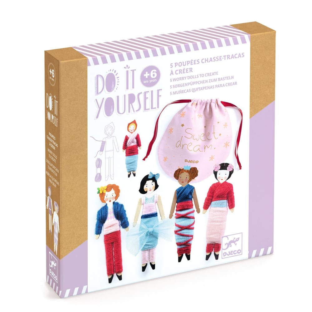 DIY Set of 5 Worry Dolls - dec