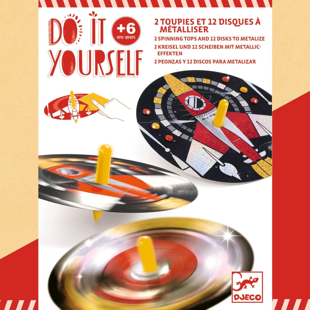 DIY Spinning Tops x 12 - Djeco