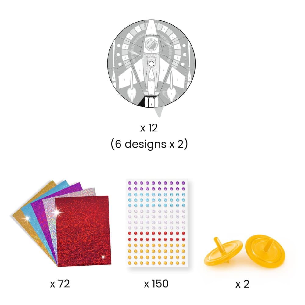 DIY Spinning Tops x 12 - Djeco
